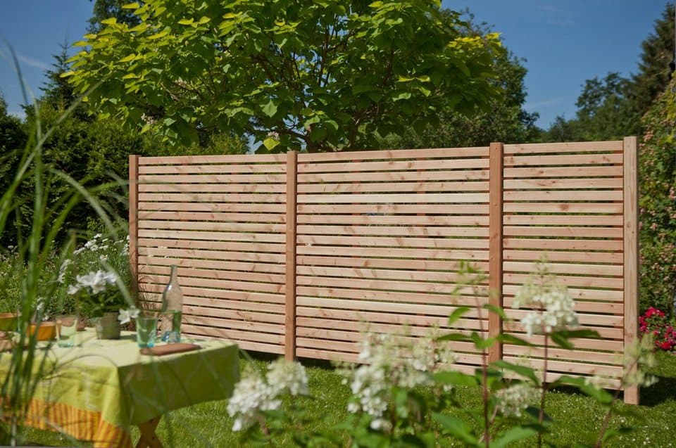 Kiehn-Holz Dichtzaun, (Set), 3-tlg., LxH: 486x180 cm, mit 4 Pfosten