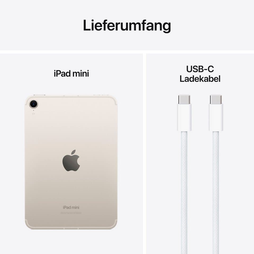 Apple iPad mini 2024 Wi-Fi + Cellular 512GB Tablet (8.3", 512 GB, iPadOS, 5G) - Thumbnail 10