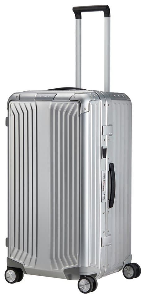 Samsonite Hartschalen-Trolley LITE-BOX ALU TRUNK, verschiedene Größen und Farben, 4 Rollen, mit stabilem Aluminium-Gehäuse, mit verstärkten Ecken