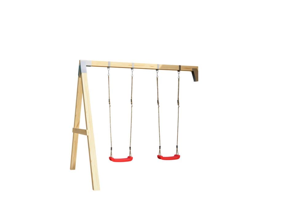 Nordic Holz Doppelschaukel Tivoli, Ergänzung für Tivoli 1 Kinderspielhaus - Thumbnail 2