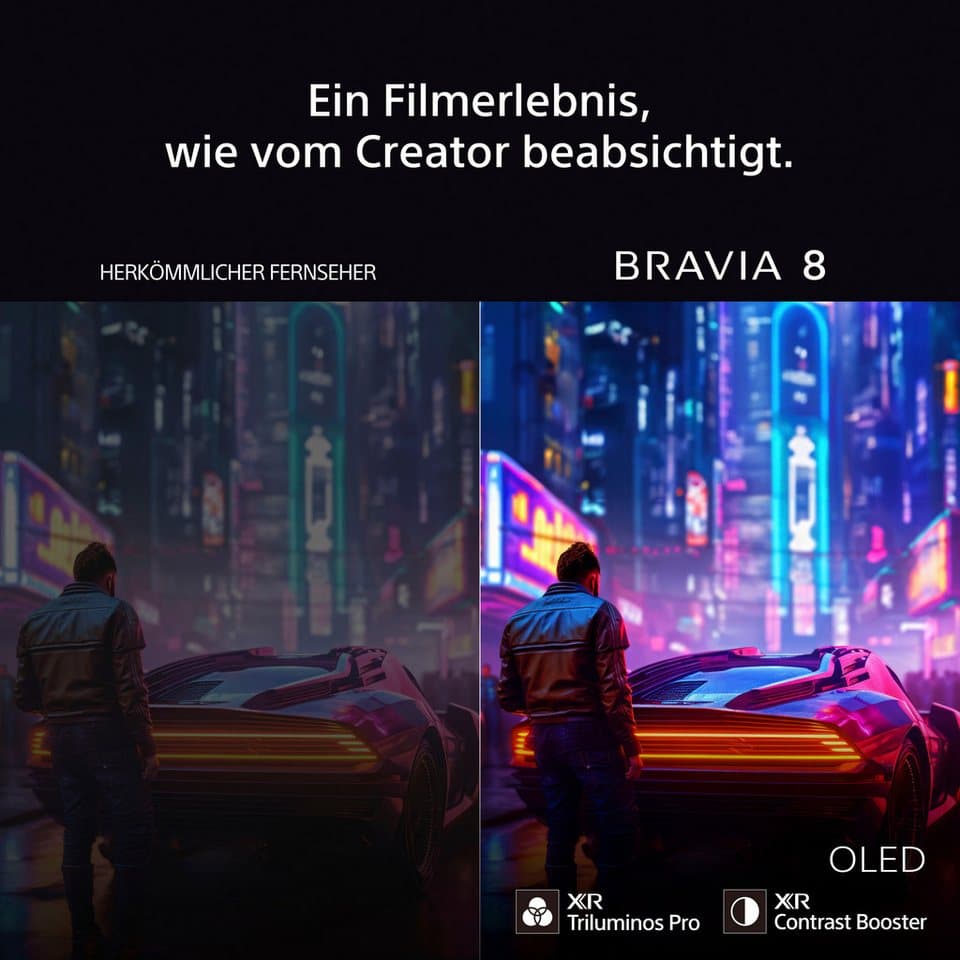 Sony K-65XR80 OLED-Fernseher (164 cm/65 Zoll, 4K Ultra HD, Smart-TV, Google TV, BRAVIA 8, 4K HDR, Dolby Vision, Gaming Funktionen für PlayStation 5) - Thumbnail 8