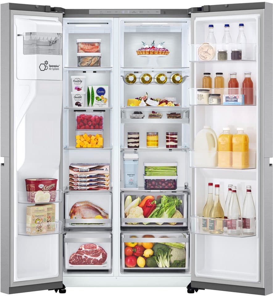 LG Side-by-Side GSLE91MBAC, 179 cm hoch, 91,3 cm breit, Eis-, Crushed Ice- und Wasserspender mit Wassertank, NoFrost - Thumbnail 4