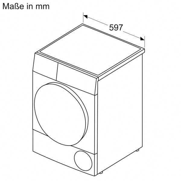 BOSCH Wärmepumpentrockner Serie 8 WQB245B40, Selbstreinigender Kondensator, Auto Dry, Smart Dry, Home Connect - Thumbnail 9