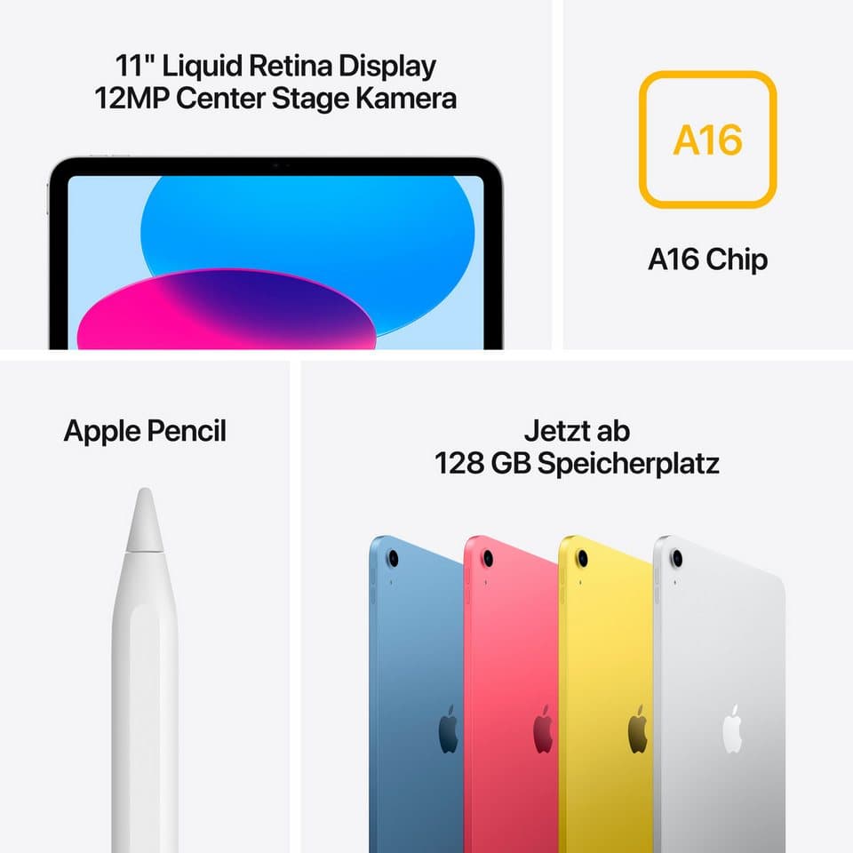 Apple 11" iPad Wi-Fi + Cellular (2025) Tablet (10,86", iPadOS, 5G) - Thumbnail 7