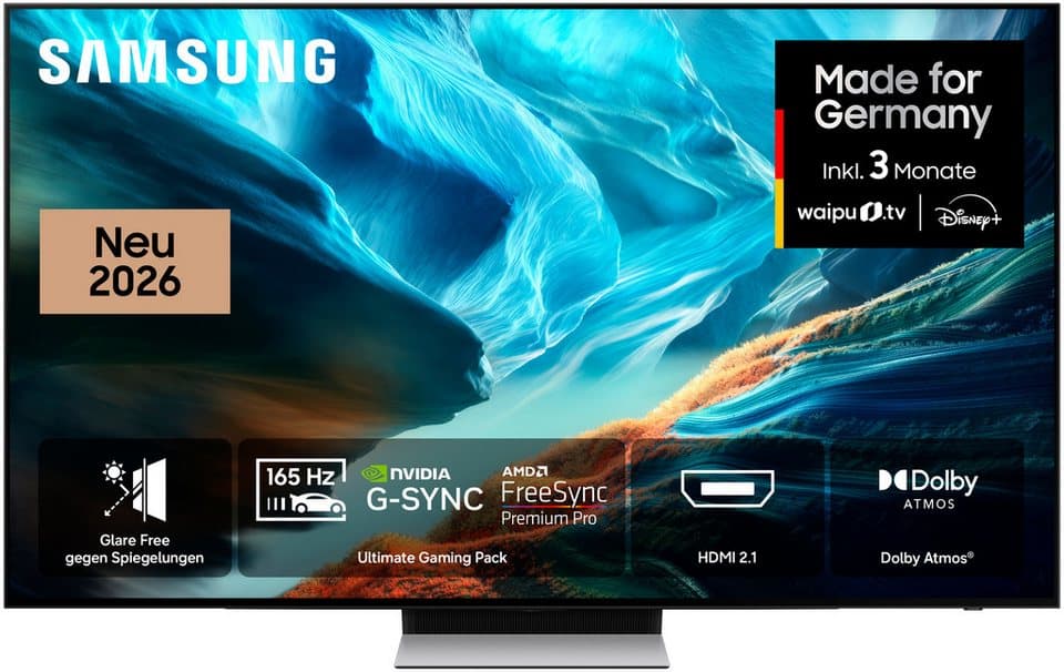 Samsung GQ65S90HAE OLED-Fernseher (163 cm/65 Zoll, 4K Ultra HD, Smart-TV, Antireflexion mit Glare Free, OLED HDR+, Gaming mit 165Hz, HDMI 2.1) - Bild 1
