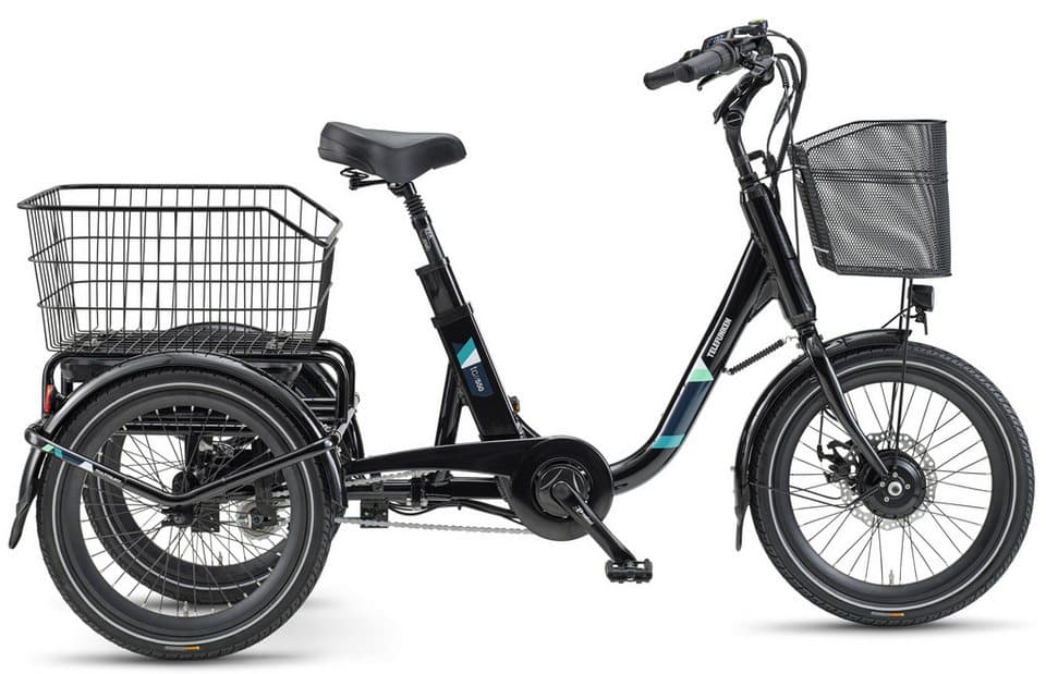 Telefunken E-Bike Dreirad TC550, 3 Gang Shimano Nexus Schaltwerk, Nabenschaltung, Frontmotor, 536,5 Wh, tiefer Einstieg, Pedelec, inkl. Einkaufskorb - Thumbnail 3