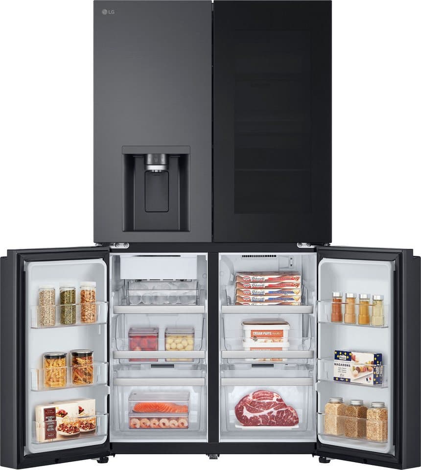 LG Multi Door GMG960EVEE, 179,2 cm hoch, 91,4 cm breit, InstaView®: zweimal klopfen, reinschauen! mit Craft Ice - Spender - Thumbnail 4
