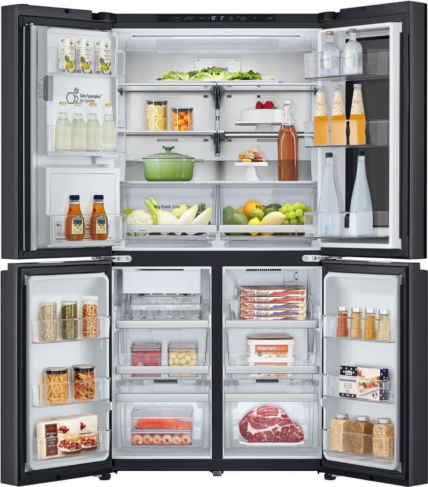 LG Multi Door GMG960EVEE, 179,2 cm hoch, 91,4 cm breit, InstaView®: zweimal klopfen, reinschauen! mit Craft Ice - Spender - Thumbnail 5