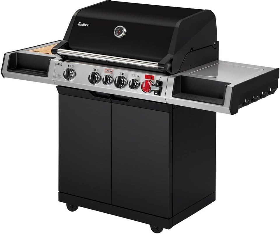 Enders® Gasgrill Uniq 4 IK Cruster, Keramikbrenner sorgt für 800°C Infrarot-Oberhitze im Grill