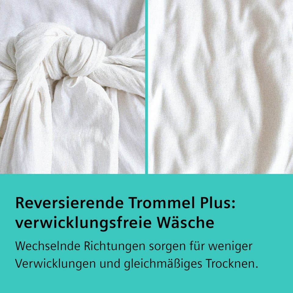 SIEMENS Wärmepumpentrockner iQ700 WR47B2C40, Schnellster Siemens Trockner: spart bis zu 44% Trockenzeit - Thumbnail 3