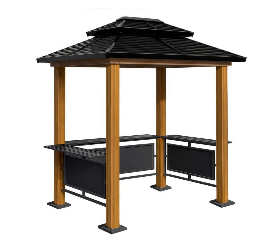 Sojag Grillpavillon »Maui« Holzoptik, 158x249x278 cm - Thumbnail 2