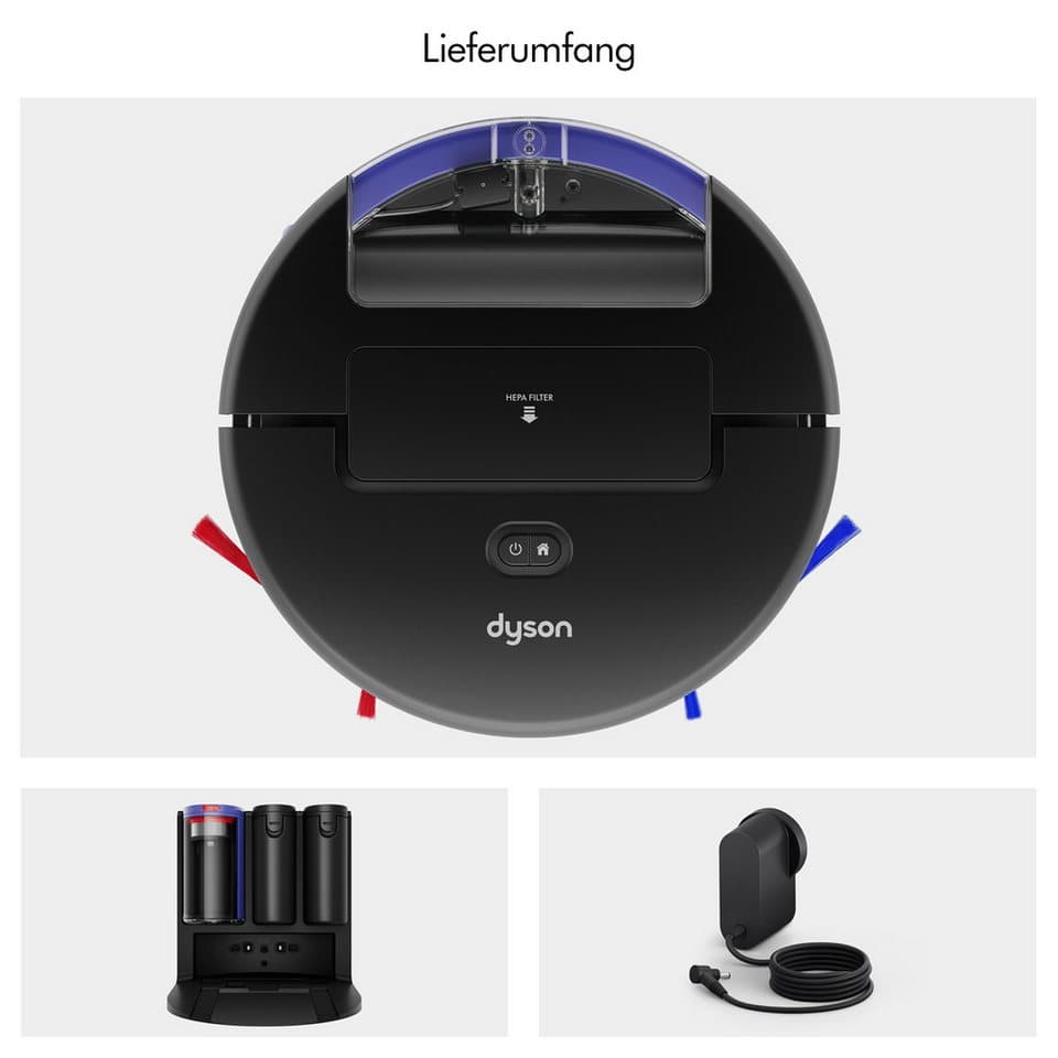 DYSON Saugroboter mit Wischfunktion spot+scrub Ai, beutellos, Beseitigt versteckte Flecken mithilfe fortschrittlicher KI - Thumbnail 11