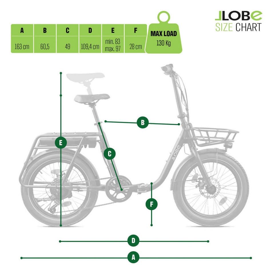 LLobe E-Bike Faltrad Elektro Faltrad 20" Neo.cult schwarz, 7 Gang Shimano Tourney Schaltwerk, Kettenschaltung, Heckmotor, 460,8 Wh - Thumbnail 17