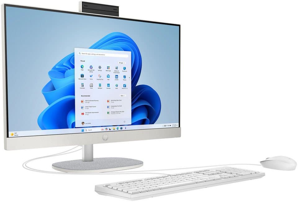 HP 24-cr0000ng All-in-One PC (23,8 Zoll, Intel Core i5 1335U, Iris® Xe, 8 GB RAM, 512 GB SSD) - Thumbnail 2