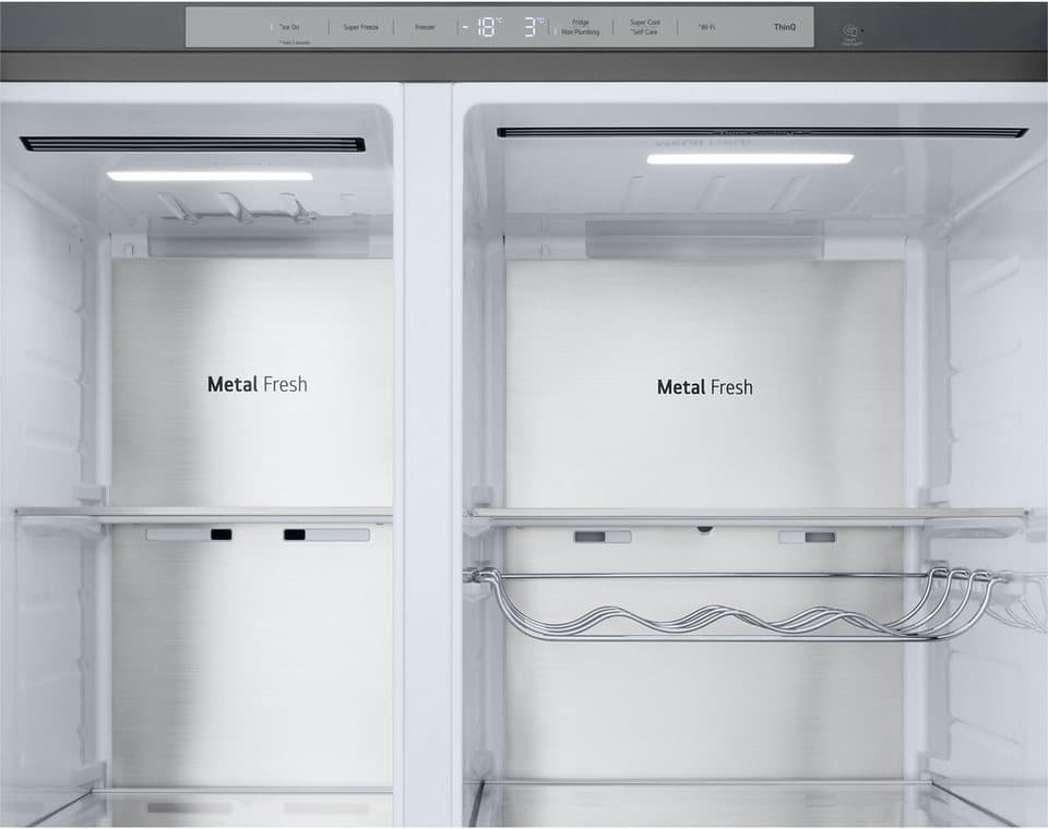 LG Side-by-Side GSLE91MBAB, 179 cm hoch, 91,3 cm breit, Eis-, Crushed Ice- und Wasserspender, Total No Frost - Thumbnail 12