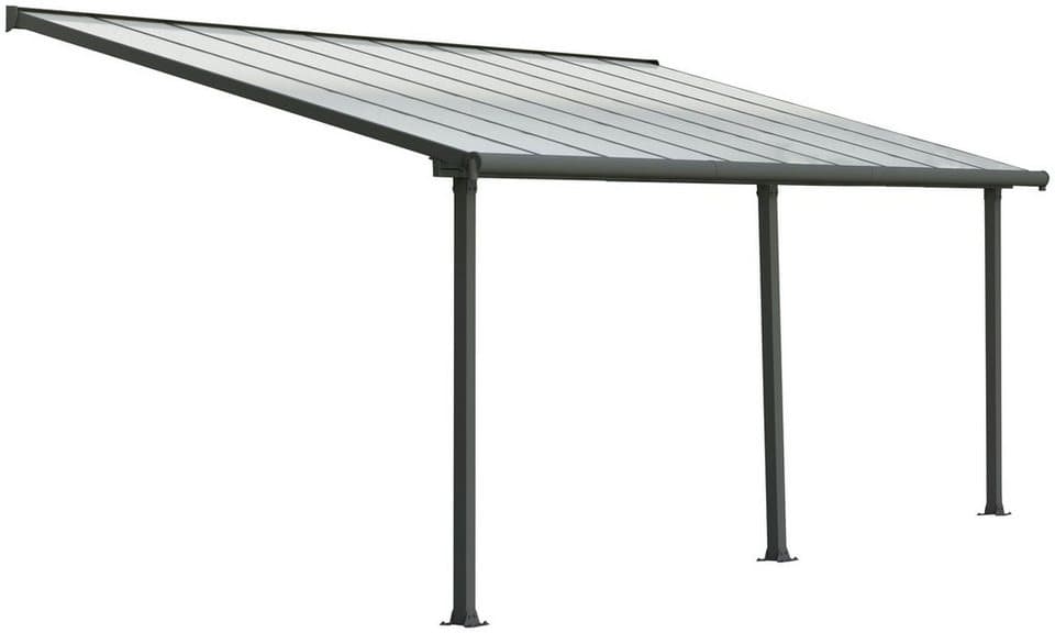 Palram - Canopia Terrassendach Olympia 3x6.1, BxT: 619x295 cm, Bedachung Doppelstegplatten, BxT: 619x295 cm