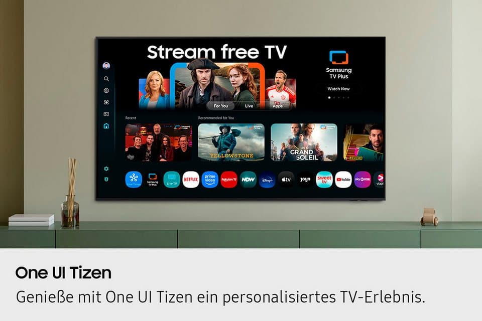 Samsung GU85U8079FU LED-Fernseher (214 cm/85 Zoll, 4K Ultra HD, Smart-TV, Crystal UHD, Q-Symphony, Dolby Surround Sound, Triple Tuner, Smart-Hub) - Thumbnail 6