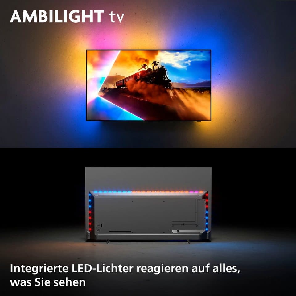 Philips 65OLED760/12 OLED-Fernseher (164 cm/65 Zoll, 4K Ultra HD, Smart-TV, Ambilight, P5 AI Bildoptimierung, Dolby Vision, Gaming, Alexa) - Thumbnail 14