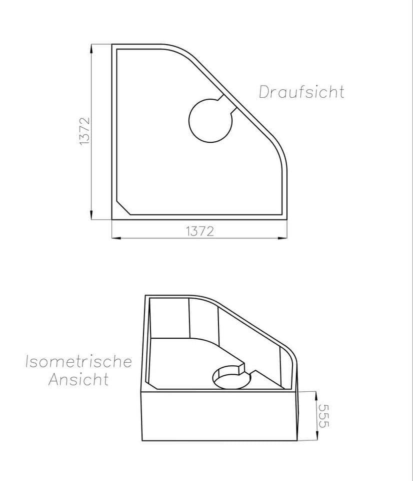 OTTOFOND Eckwanne Lucia, (3-tlg), mit Wannenträger und Ablaufgarnitur - Thumbnail 5