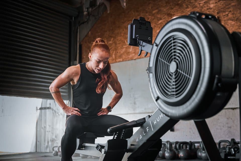 Half Human Rudergerät Air Rower Rudergerät (150 kg max. Benutzergewicht, Sport), Rudermaschine - Thumbnail 10