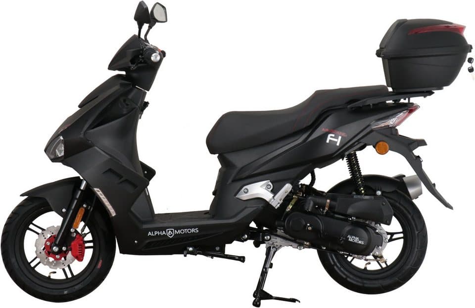 Alpha Motors Motorroller Mustang FI, 50 ccm, 45 km/h, Euro 5, (Set, mit Topcase), mit USB-Anschluss und Lenkerschloss, sportliches Design - Thumbnail 6