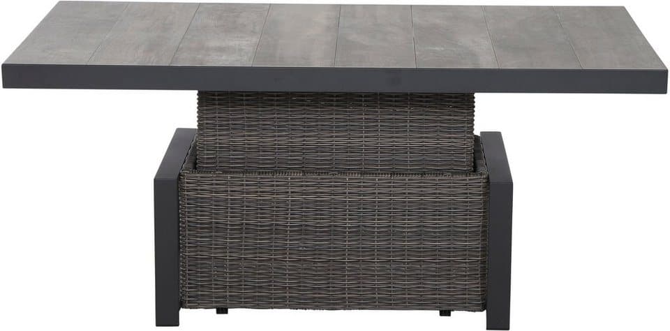 Siena Garden Gartenlounge-Set Corido, (Set, 9-tlg), bestehend aus 2 Sesseln, 1 Sofa, 1 Tisch und 5 Auflagen - Thumbnail 2