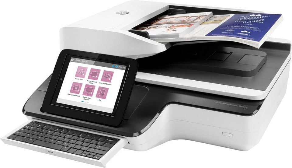 HP ScanJet Enterprise Flow N9120 fn2 Scanner, (LAN (Ethernet) - Thumbnail 4