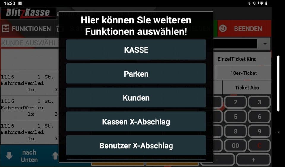 BlitzKasse Kassensystem 10" All-in-ONE MINI Kasse für GASTRONOMIE: Restaurant Bar Cafe - Thumbnail 4
