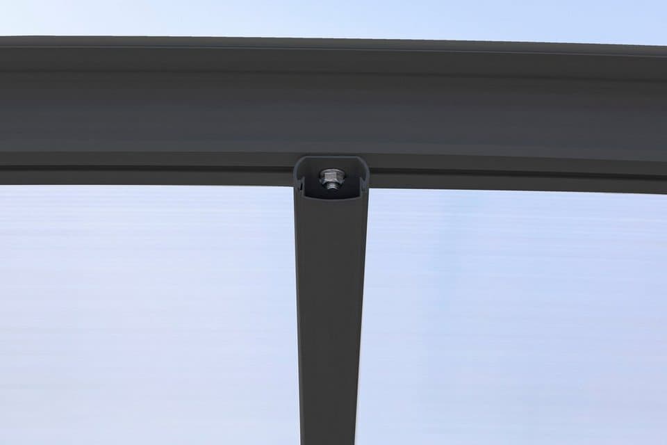 WESTMANN Einzelcarport Flachdach, BxT: 305x503 cm, 217 cm Einfahrtshöhe, aus Aluminium, anthrazit - Thumbnail 5