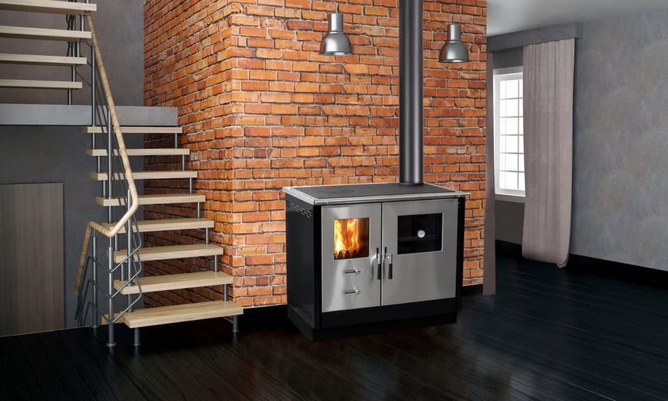 Firefix Festbrennstoffherd »MAAS« Heizen, Kochen & Backen, Backfach mit, 8,3 kW, Zeitbrand, Thermometer, Festbrennstoffherd, Holzherd, Ofenherd - Thumbnail 2