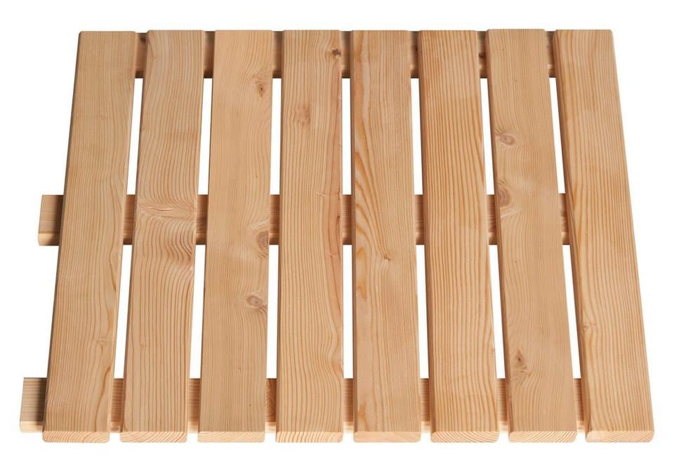 BM Massivholz Holzfliesen, Set, 80 St., Lärche, 50x50 cm, 20m² - Bild 1