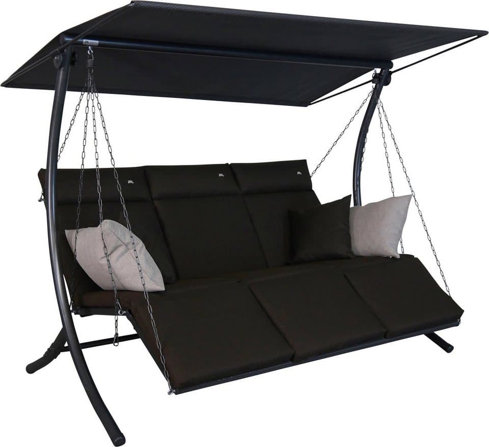Angerer Freizeitmöbel Hollywoodschaukel Swing Smart coffee, 3-Sitzer, Bettfunktion, wetterfest - Bild 1