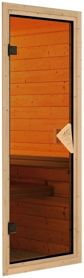welltime Sauna Artja, BxTxH: 216 x 234 x 198 cm, 68 mm, (Set) Ofen 9 kW integr. Strg - Thumbnail 7
