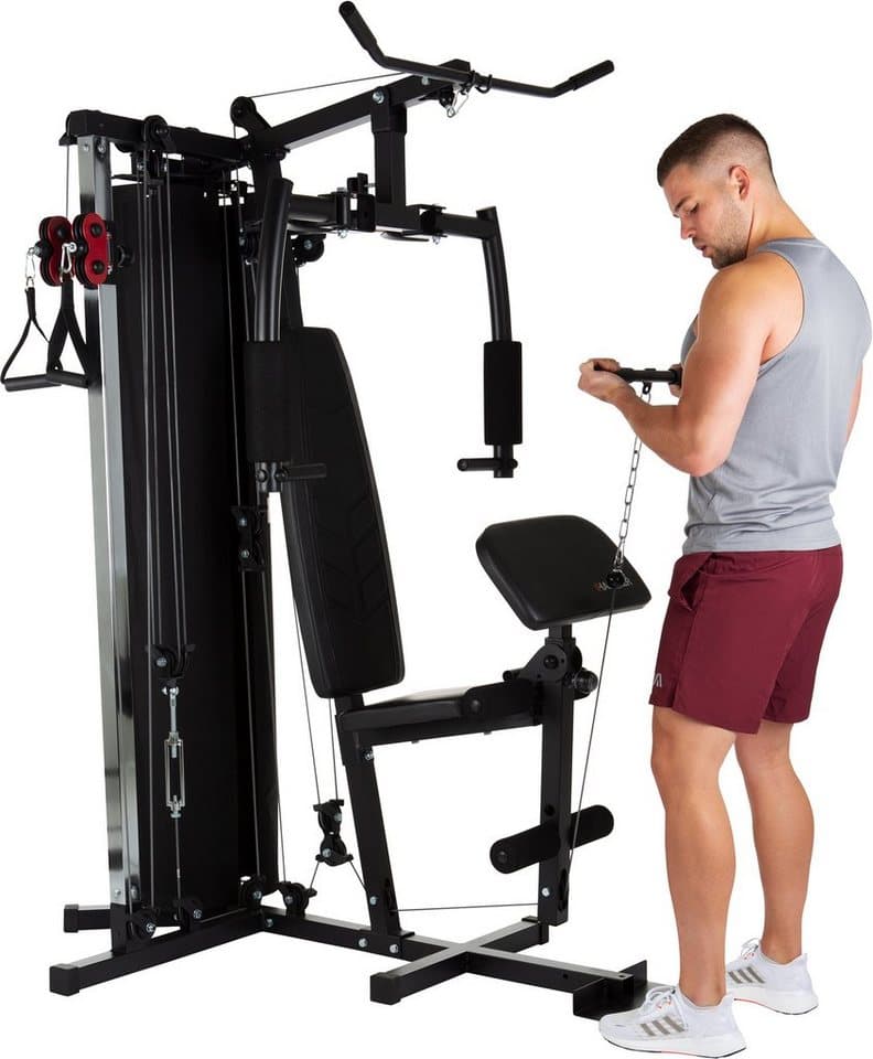 Hammer Kraftstation Kraftstation FERRUM TX2, 12 Gewichtsblöcke (Seilzug, Butterflystange, Latzug, Ruderfunktion und mehr), max. Benutzergewicht 120 kg, max. Trainingsgewicht 80 kg - Thumbnail 8