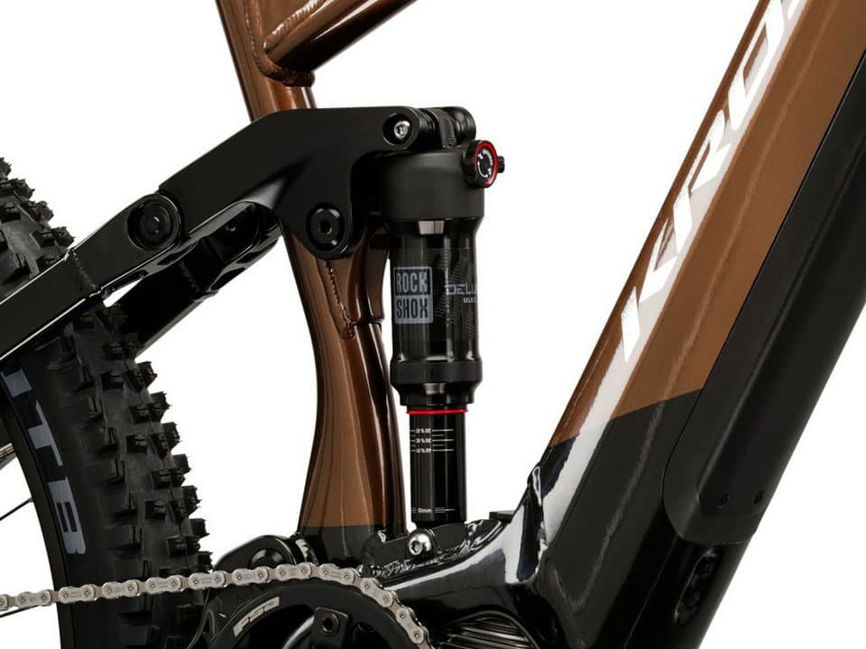 Kross E-Bike Mountainbike E-MTB Fully 29" Grist Boost 3.0 braun 12 Gänge - Shimano Mittelmotor, 12 Gang Shimano DEORE SLX M7100 Schaltwerk, Kettenschaltung, Mittelmotor, 630 Wh, SHIMANO 36 V/250 W, Mittelmotor EP800 - Thumbnail 9
