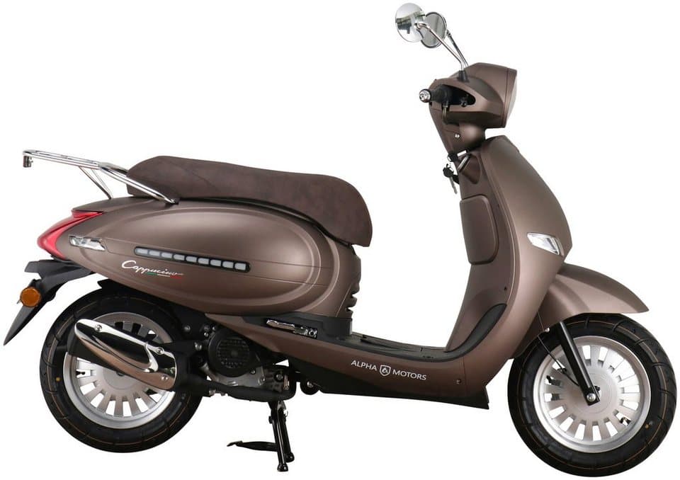 Alpha Motors Motorroller Cappucino, 125 ccm, 85 km/h, Euro 5+, mattbraun - Thumbnail 3