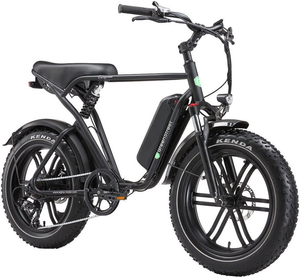 GreenStreet E-Bike Mountainbike California, 7 Gang Shimano, Kettenschaltung, Heckmotor, 468 Wh, Pedelec, Elektrofahrrad für Damen u. Herren, MTB - Thumbnail 3