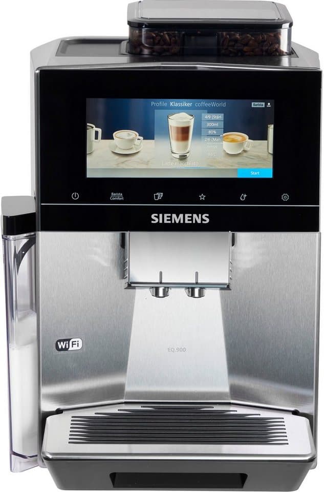 SIEMENS Kaffeevollautomat EQ900 TQ903D43, intuitives 6,8" TFT-Display, Geräuschreduzierung, App-Steuerung, Barista-Modus, AromaSelect, 3 Profile, edelstahl - Thumbnail 8