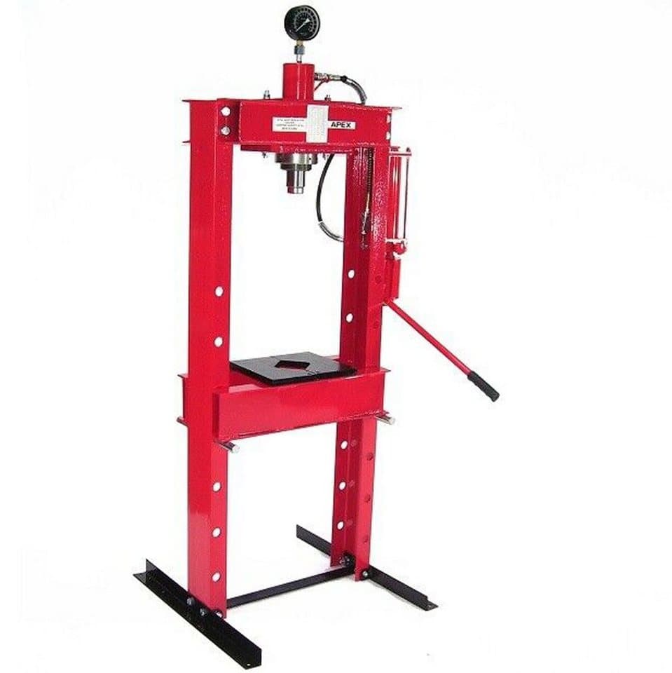 Apex Werkstattpresse Werkstattpresse 30t Lagerpresse Manometer Hydraulikpumpe 06253 - Thumbnail 3