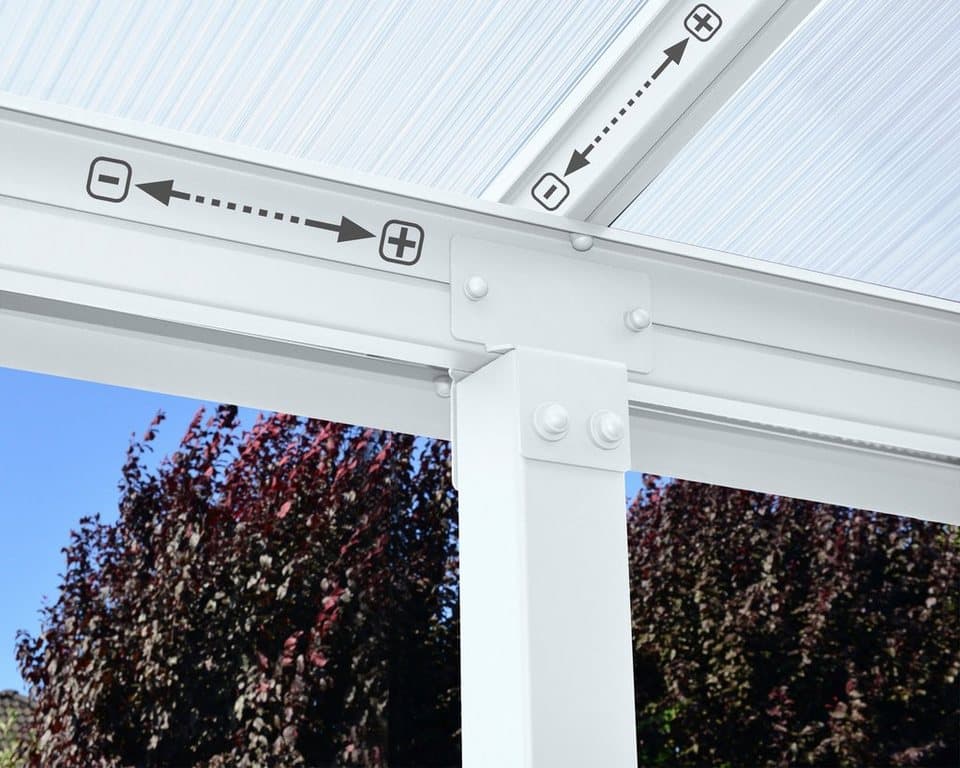 Palram - Canopia Terrassendach Olympia 3x5.4, BxT: 546x295 cm, Bedachung Doppelstegplatten, BxT: 546x295 cm - Thumbnail 5