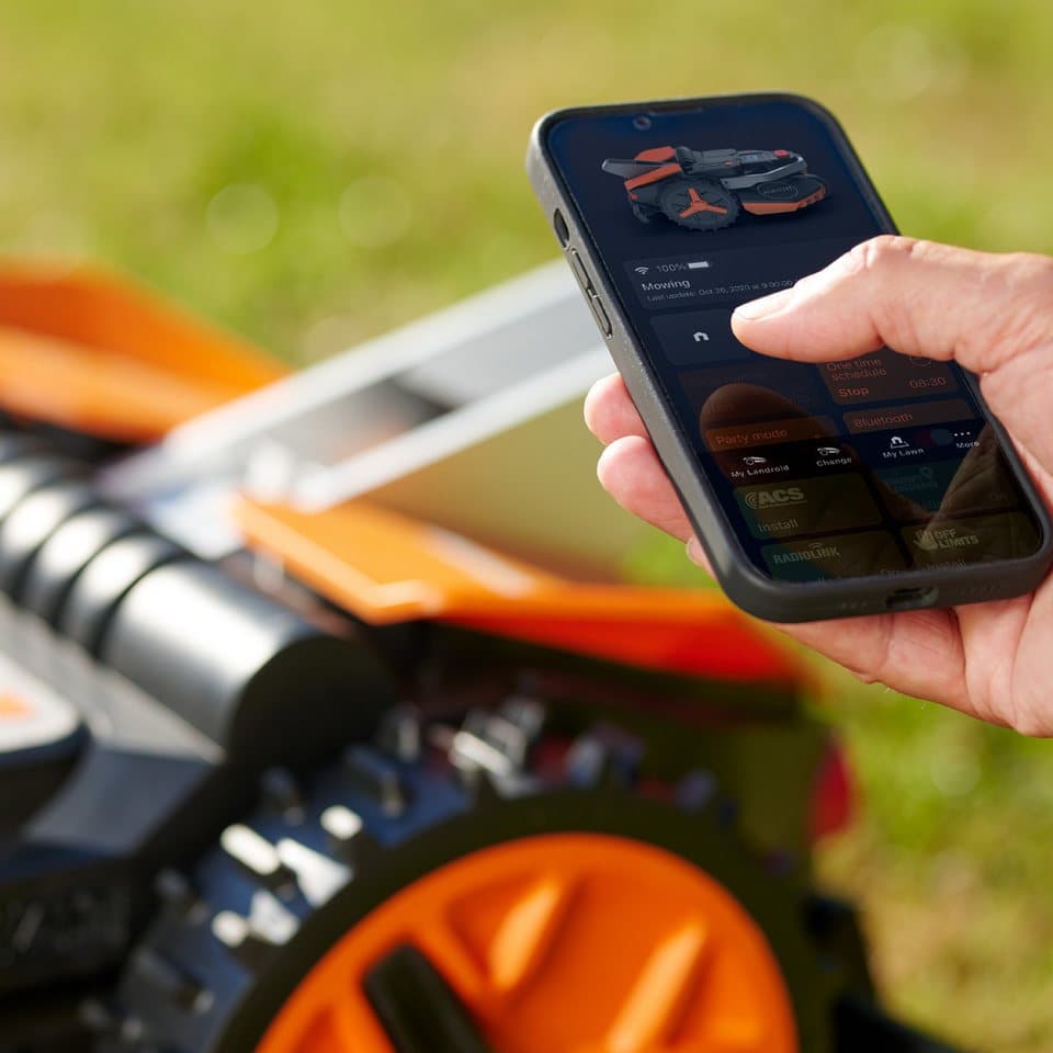 Worx Rasenmähroboter Mähroboter L1300 Landroid VISION, bis 1300 m² Rasenfläche, Intelligenter Mähroboter ohne Begrenzungskabel, für Gärten bis 1300m² - Thumbnail 7