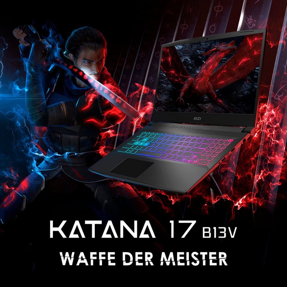 MSI Katana 17 B13VEK-1298 Gaming-Notebook (43,9 cm/17,3 Zoll, Intel Core i5 13420H, GeForce RTX 4050, 16 GB, 1000 GB SSD) - Thumbnail 25
