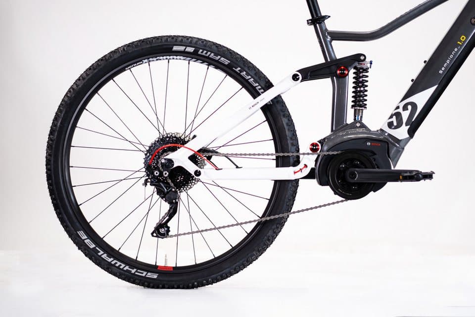 Lombardo E-Bike Mountainbike LOMBARDO SEMPIONE FULLY / BOSCH 500 Wh 29" grau 10 Gänge, 10 Gang Shimano DEORE RDM-6000 Schaltwerk, Kettenschaltung, Mittelmotor, 500 Wh, BOSCH PERFORMANCE LINE 36 V/250 W, Mittelmotor - Thumbnail 3