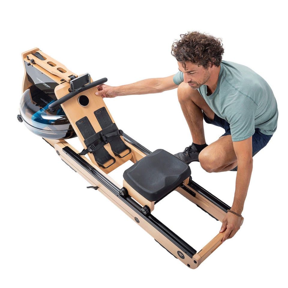 Christopeit Sport® Ruderzugmaschine WP 5000 Wasserrudergerät (Wasserwiderstand, Magnetwiderstand, Wassertank, Holz, Sport), Testsieger Stiftung Warentest Ausgabe 1/2025, Rudermaschine, Holz - Thumbnail 15