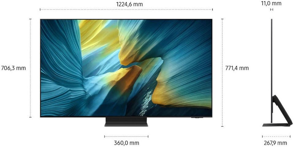 Samsung GQ55S95FAT OLED-Fernseher (138 cm/55 Zoll, 4K Ultra HD, Smart-TV, HDR Pro & Glare Free, Dolby Atmos & AI Sound, Gaming Hub, bis zu 165Hz) - Thumbnail 13