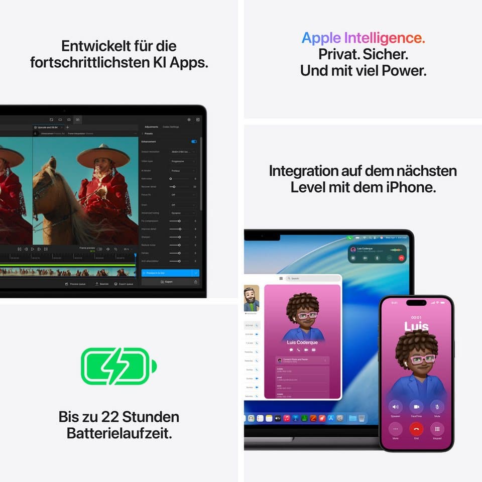 Apple MacBook Pro CTO 14" Notebook (35,97 cm/14,2 Zoll, Apple M5 Pro M5, 16-Core GPU, 24 GB, 1000 GB SSD) - Thumbnail 8