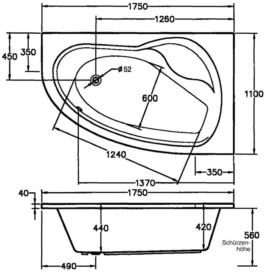 OTTOFOND Badewanne Loredana - Thumbnail 3