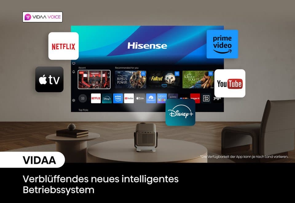 Hisense M2 PRO DLP-Beamer (1300 lm, 1000:1, 3840 x 2160 px, Hisense M2 PRO 4K UHD Laser Mini Projektor) - Thumbnail 11
