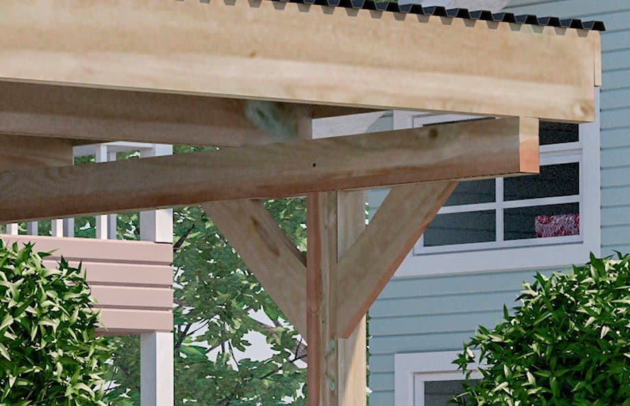 weka Doppelcarport 616 A, BxT: 500x500 cm, 217 cm Einfahrtshöhe, mit Rundbogen wahlweise links- oder rechts montierbar - Thumbnail 3
