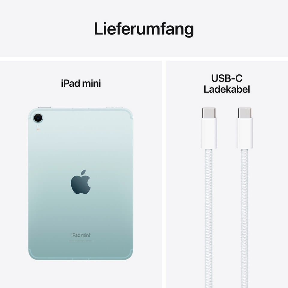 Apple iPad mini 2024 Wi-Fi + Cellular 128GB Tablet (8,3", 128 GB, iPadOS, 5G) - Thumbnail 8